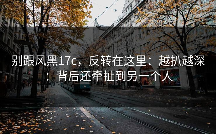 别跟风黑17c，反转在这里：越扒越深：背后还牵扯到另一个人