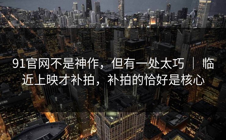 91官网不是神作，但有一处太巧 ｜ 临近上映才补拍，补拍的恰好是核心  第1张
